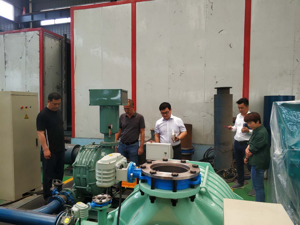 Thailand Customers Visit Dacheng Machinery Multi-stage Centrifugal blower